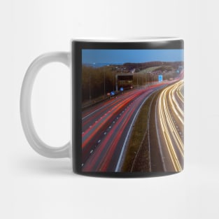 Motorway Light Trails Mug